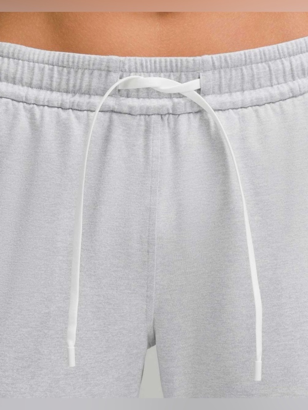 Lululemon Soft Jersey Classic-Fit Mid-Rise Jogger Heathered Ultra Light Grey 8 - Picture 2 of 8